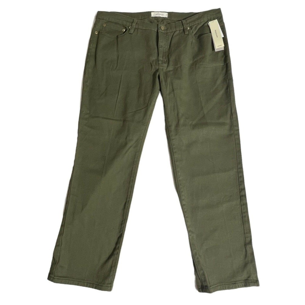 Workshop by Andrea Jovine Women's Pants Sz 16W Twill Hilltop Green New with Tag - Picture 3 of 12